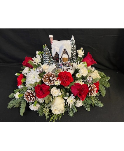 Warm Wishes, Thomas Kinkade Table Arrangement