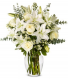 Warmest White Arrangement Vase Arrangement  Substitutions Maybe Necessary