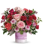 Washed In Pink Bouquet Vase Arrangement 