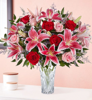 Waterford® Blushing Rose & Lily Bouquet  176331 