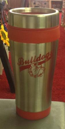 bulldog screen printed tumbler Bulldog gift