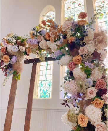 Wedded Bliss Archway Florals in Trenton, ON | Designs by Alexis Rose