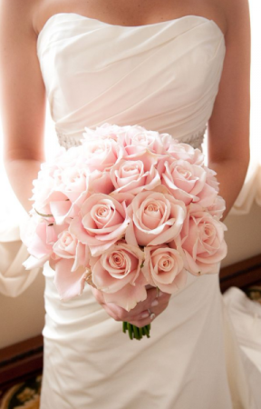 Wedding Blush Bouquet www.rosemanticoweddings.com