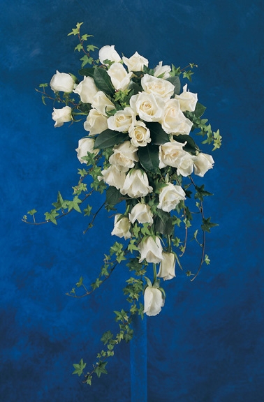 wedding bouquet all white