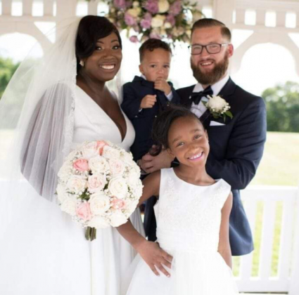Wedding bouquets Stunning all rose bouquet of white and pink