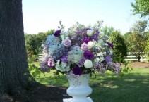 Wedding Ceremony Flowers Pedestal Flowers