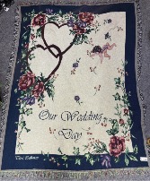 Wedding Day Throw Afghan Blanket