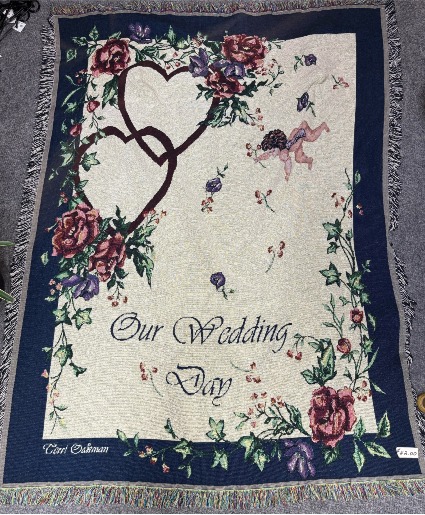 Wedding Day Throw Afghan Blanket