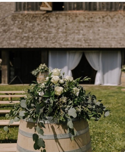 Wedding Florals Aisle, Ceremony, Centerpiece, Head Table