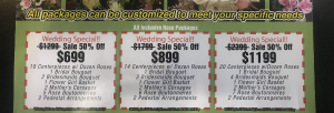 WEDDING PACKAGES CUSTOMIZE ANY PACKAGE TO YOUR NEEDS