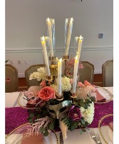 Wedding Table Centerpieces Candelabra with Led Candle Stick 