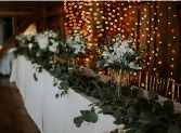 Wedding Table Garland Price excludes Bouquets