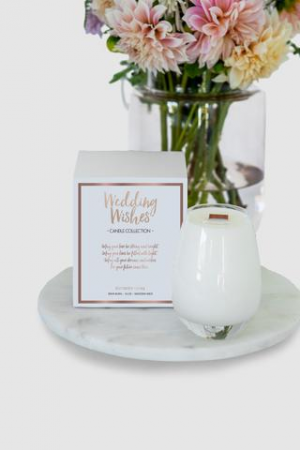 Wedding Wishes Candle (flowers not included) Special Products