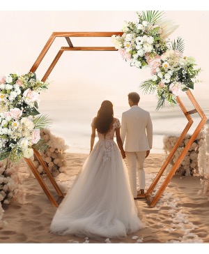 Wedding wooden Arch indoor our outdoor By Enchanted Florist
