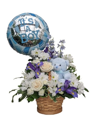 Welcome Baby Boy Baby Arrangement