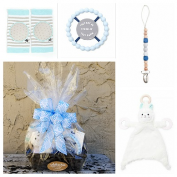 welcome baby boy gift basket