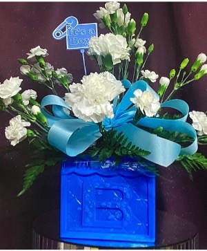 Welcome Baby Boy Cut Flowers