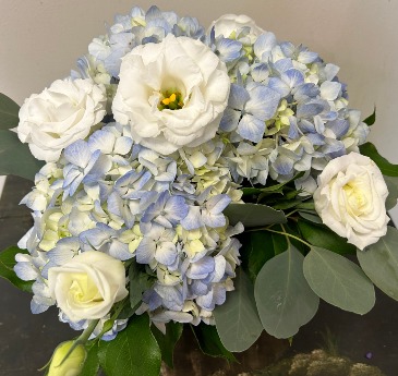 Welcome Baby Boy! Vase arrangement in Northport, NY | Hengstenberg's Florist