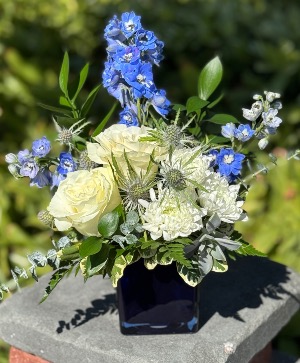 Welcome Baby Boy Vased Arrangement