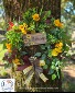 'Welcome Bee' Mini Sunflower Grapevine Wreath 