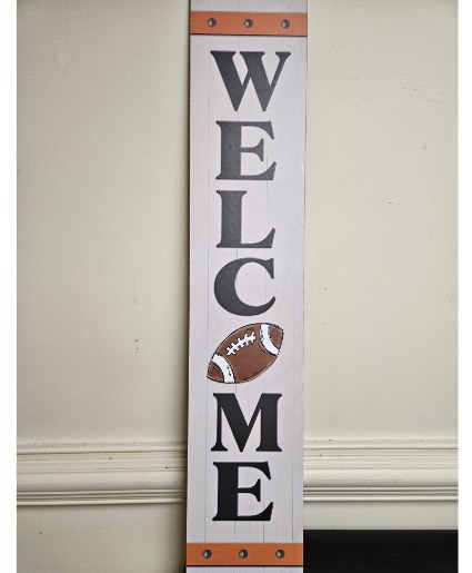 Welcome Football theme sign