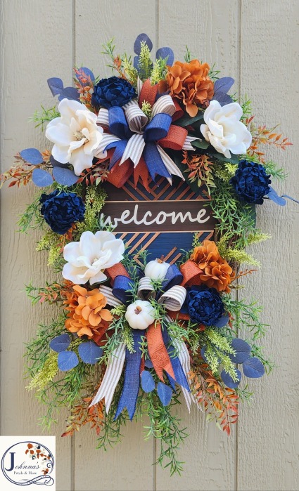 Welcome Grapevine Wreath 