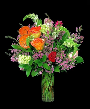 Welcome Home Orange Slices and Mixed Wax Flowers