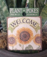 Welcome Plant Stake 