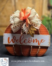 Welcome Pumpkin Door Hanger  