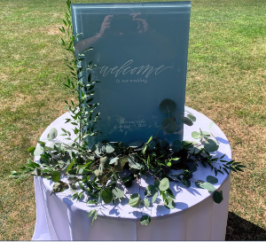 Welcome Sign Greenery 