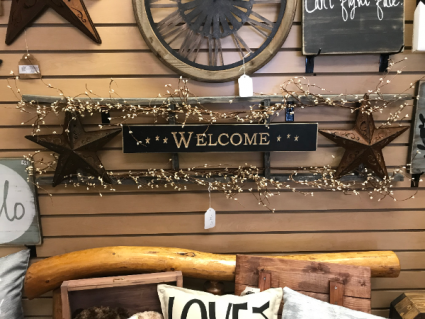 Welcome Sign With Stars