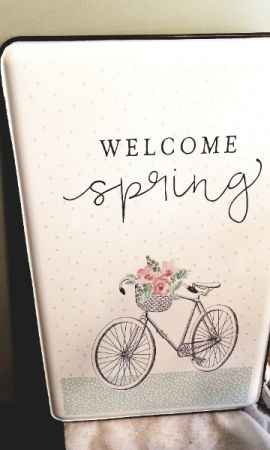 Welcome Spring Sign Home Decor