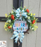 Welcome to the Library Grapevine Wreath