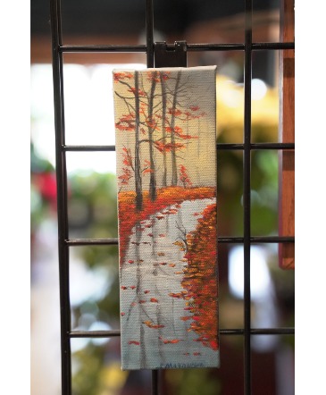 Wet Pavement in Fall  Acrylic on Canvas  in South Milwaukee, WI | PARKWAY FLORAL INC.
