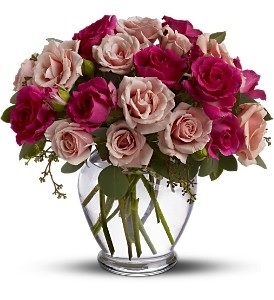 WF236 Mixed Mini Pink Roses Bouquet