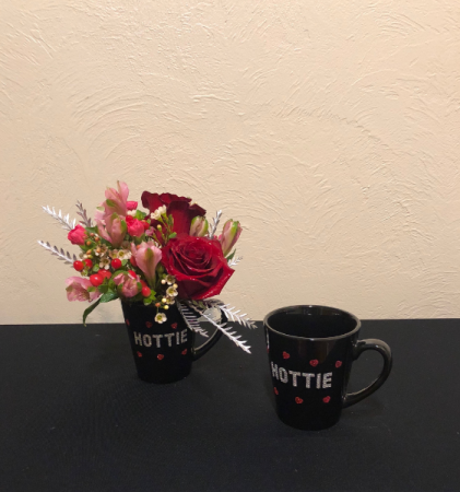 What a Hottie! Keepsake Mug Arrangement