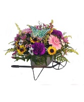 Wheelbarrow of Flowers 