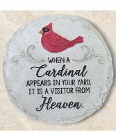 When A Cardinal Appears Steppingstone FHF-SS651 Keepsake -Local Only Delivery