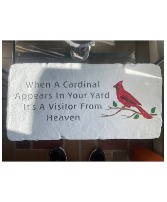 When A Cardinal Appears Sympathy Bench 