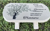 When Someone You Love Becomes a Memory Concrete Bench, 24" x 13"