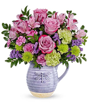 Whimsical Dragonfly Floral Arrangement in Allegan, MI | Allegan Floral and Gifts Whimsical Dragonfly Floral Arrangement in Allegan, MI | Allegan Floral and Gifts