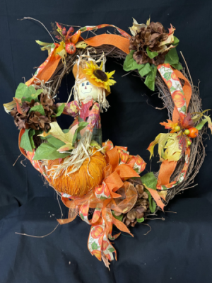 Whimsical Fall Grapevine Wreath  Grapevine Silk Wreath 