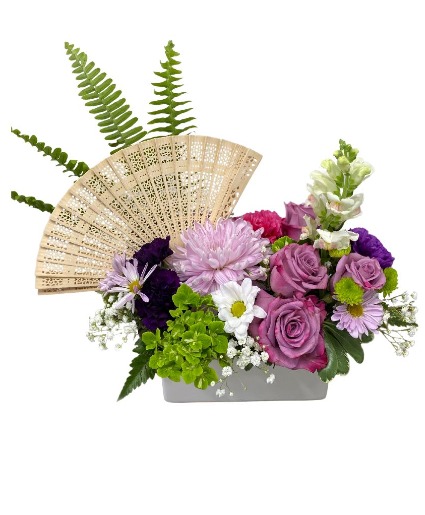 Whimsical Lavender Flower Arrangement