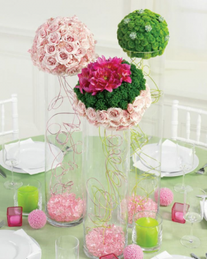 Whimsical Reception Wedding Flowers