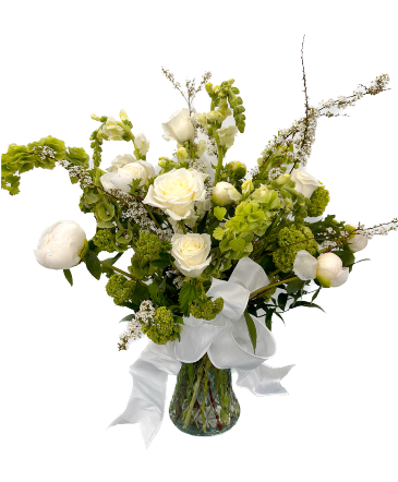 Whimsical Whites Vase Arrangement in Gallatin, TN | Branded Blossom Florist & Mercantile