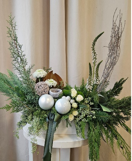 Whimsical Winter Floral Arrangement 