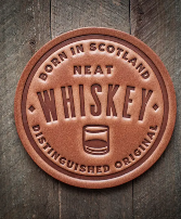 Whiskey Leather Coaster 