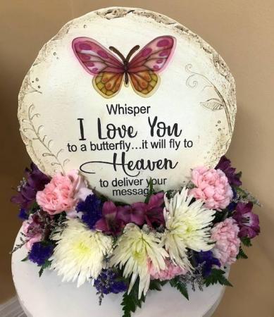 Whisper I Love You To A Butterfly Stepping Stone