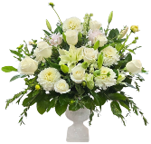 Whispering White Urn
