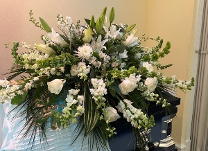 Whispers of Heaven Casket Spray